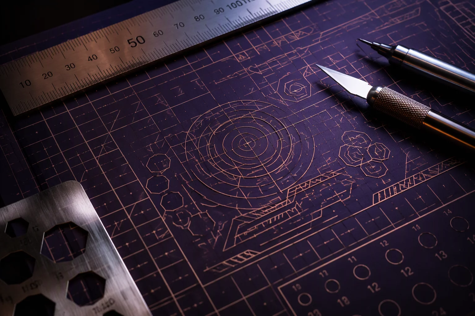 Silhouette Studio vector scaling verification and knife path alignment on cutting mat