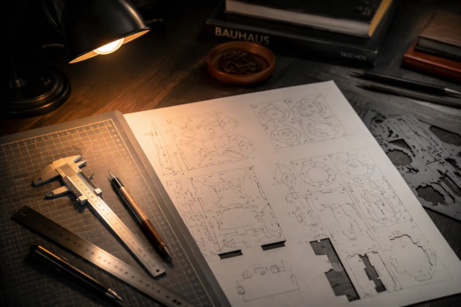 Vector node calibration on drafting table