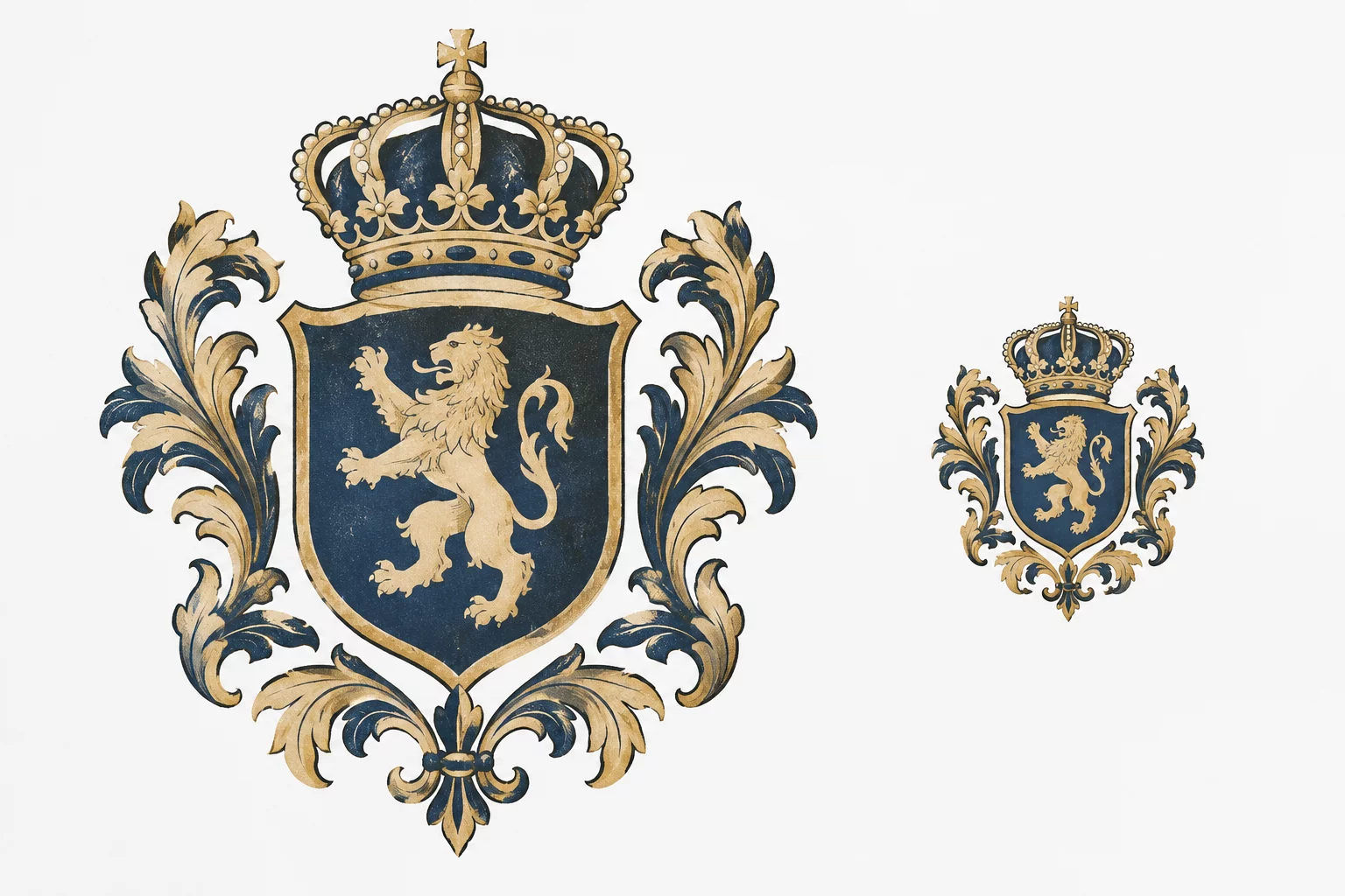 Vintage Crest Resizing